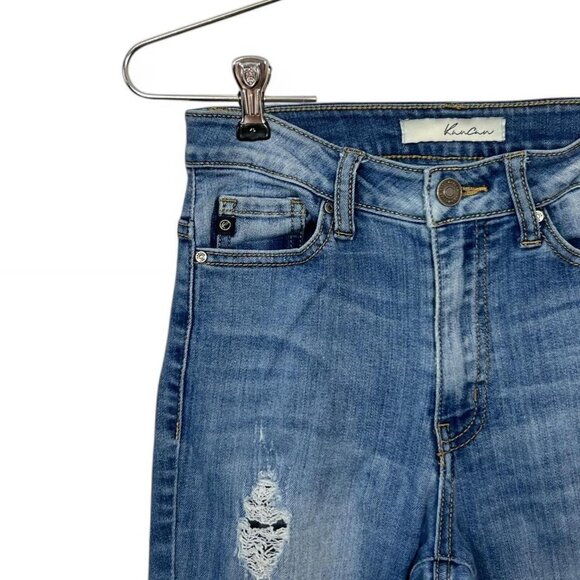 KanCan High-Rise Blue Skinny‎ Jeans Distressed - Picture 2 of 5